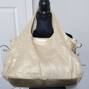 Kate Spade Gold hobo bag/COA